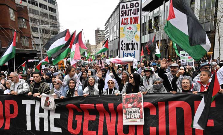 احتجاجات حاشدة في أستراليا لدعم الفلسطينيين- (صور)