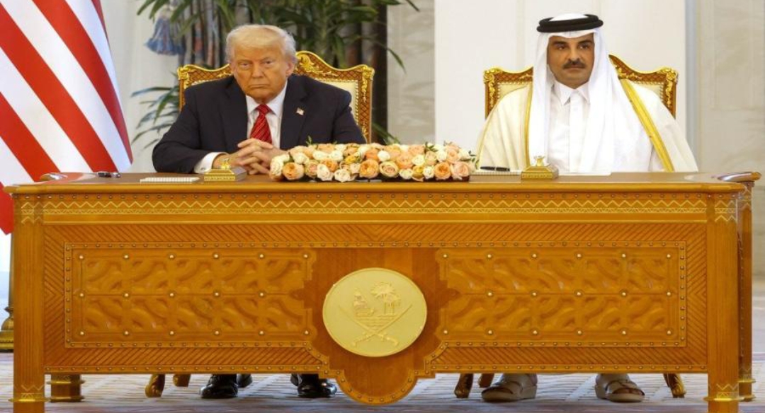 أمير قطر يبحث مع ترامب خطة إنهاء حرب غزة