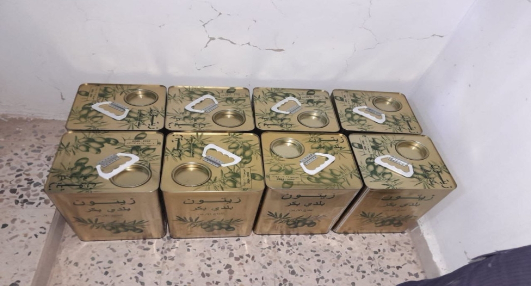 ضبط كميات من زيت الزيتون المغشوش داخل شقة في الرمثا