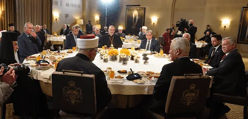 الملك يقيم مأدبة إفطار لممثلين عن أوقاف وكنائس القدس