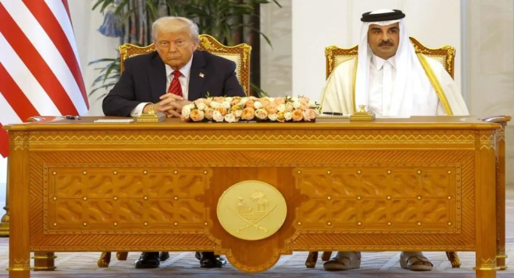 أمير قطر يبحث مع ترامب خطة إنهاء حرب غزة