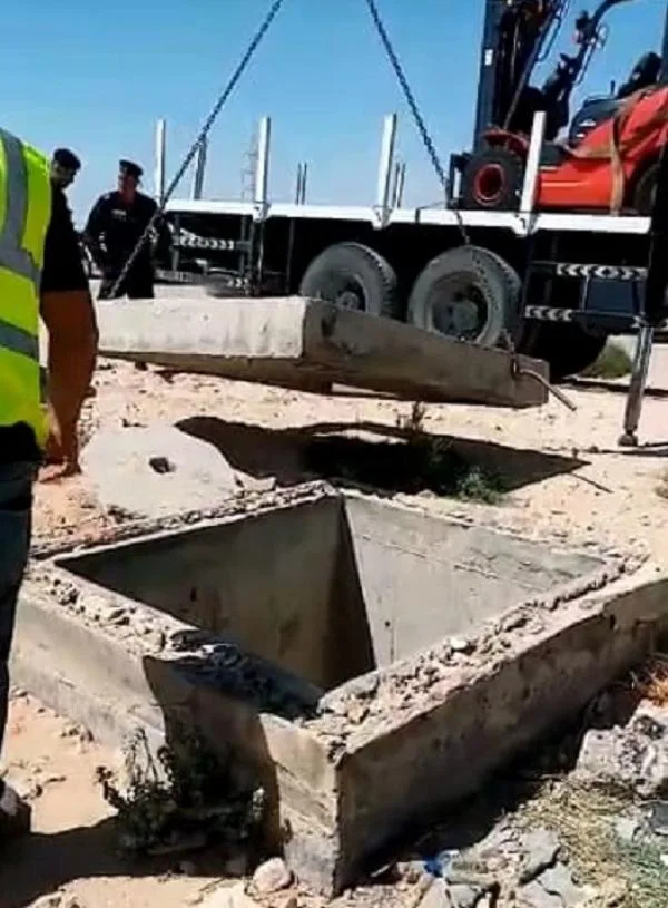ازالة اعتداءات كبيرة على ناقل مياه الديسي في القطرانة