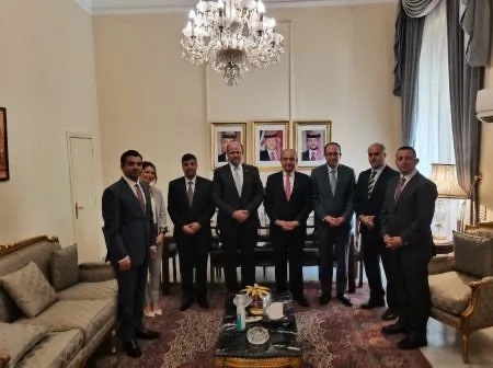 العضايلة يستقبل موفد الرئيس السيسي للتهاني بعيد الاستقلال