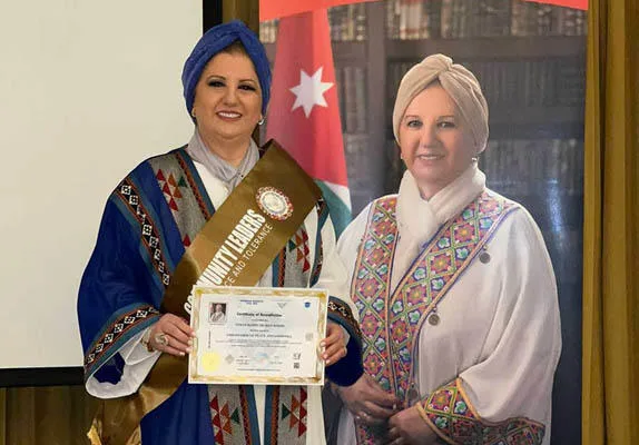 الأردنية بسيسو سفيرة السلام والنوايا الحسنة