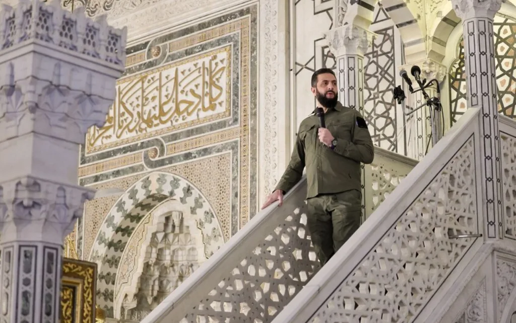 بيان عاجل للحكومة السورية بشأن حدث امني استهدف الشرع وقيادات بارزة