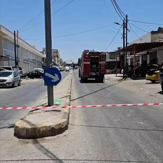 بطارية هايبرد تربك الحركة في المدينة الصناعية بإربد