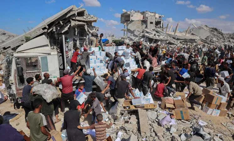مساعدات  محدودة جدا .. 173 شاحنة فقط دخلت غزة الأحد
