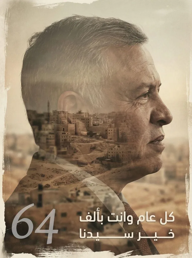 هيئة شباب ملكا تحت التأسيس تبارك لجلالة الملك بعيد ميلاده الرابع والستين