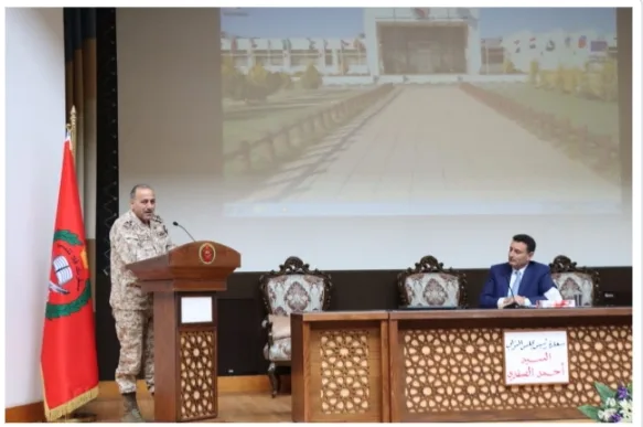 رئيس مجلس النواب يحاضر في كلية القيادة والأركان الملكية الأردنية